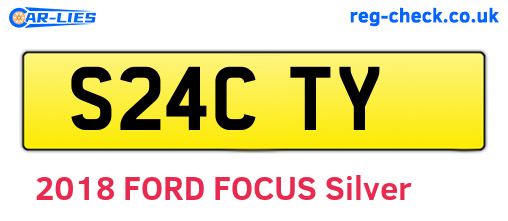 S24CTY are the vehicle registration plates.