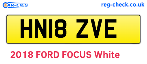 HN18ZVE are the vehicle registration plates.