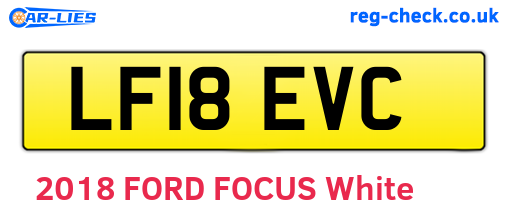 LF18EVC are the vehicle registration plates.