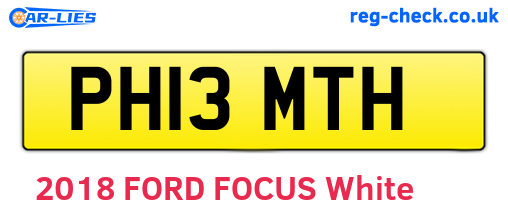 PH13MTH are the vehicle registration plates.