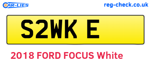 S2WKE are the vehicle registration plates.
