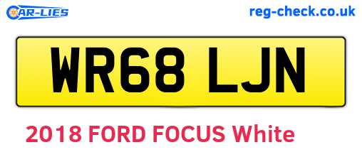 WR68LJN are the vehicle registration plates.