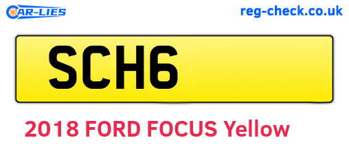 SCH6 are the vehicle registration plates.
