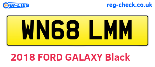 WN68LMM are the vehicle registration plates.