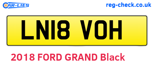 LN18VOH are the vehicle registration plates.