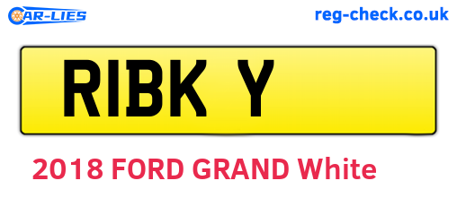 R1BKY are the vehicle registration plates.
