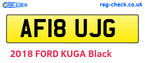 AF18UJG are the vehicle registration plates.