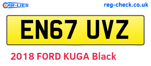 EN67UVZ are the vehicle registration plates.