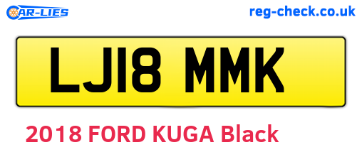 LJ18MMK are the vehicle registration plates.