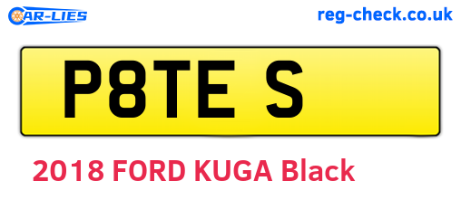P8TES are the vehicle registration plates.