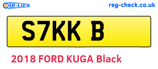 S7KKB are the vehicle registration plates.