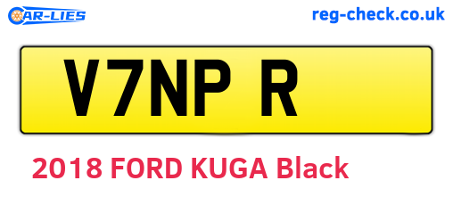 V7NPR are the vehicle registration plates.