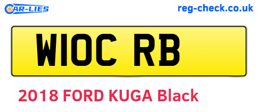 W10CRB are the vehicle registration plates.