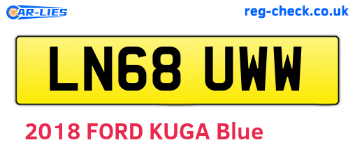LN68UWW are the vehicle registration plates.