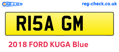 R15AGM are the vehicle registration plates.