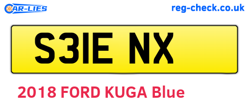 S31ENX are the vehicle registration plates.