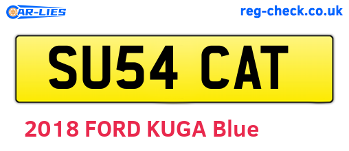SU54CAT are the vehicle registration plates.