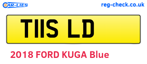 T11SLD are the vehicle registration plates.