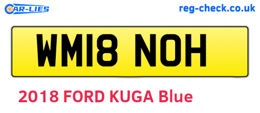 WM18NOH are the vehicle registration plates.