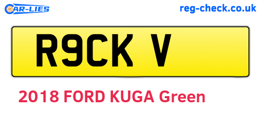 R9CKV are the vehicle registration plates.