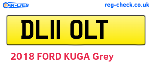 DL11OLT are the vehicle registration plates.