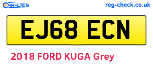 EJ68ECN are the vehicle registration plates.