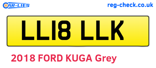 LL18LLK are the vehicle registration plates.
