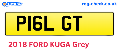 P16LGT are the vehicle registration plates.