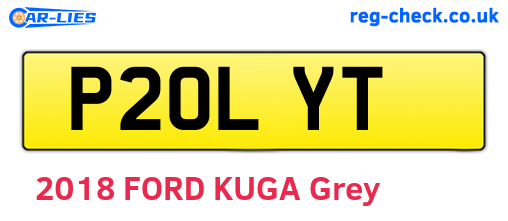 P20LYT are the vehicle registration plates.