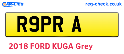 R9PRA are the vehicle registration plates.