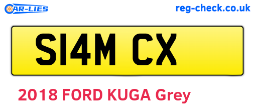 S14MCX are the vehicle registration plates.