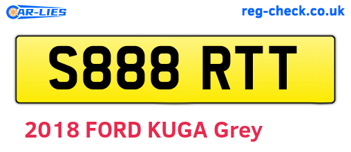 S888RTT are the vehicle registration plates.