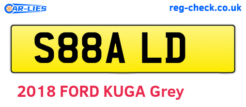 S88ALD are the vehicle registration plates.