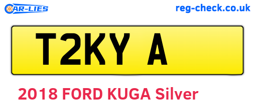 T2KYA are the vehicle registration plates.