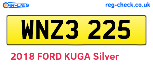 WNZ3225 are the vehicle registration plates.