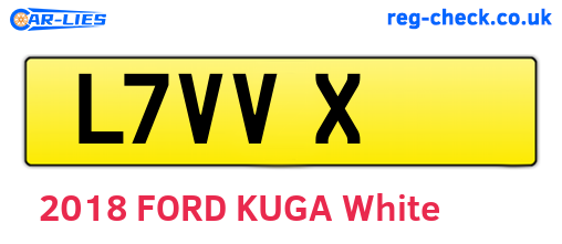 L7VVX are the vehicle registration plates.