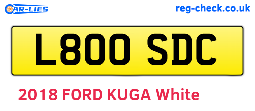 L800SDC are the vehicle registration plates.