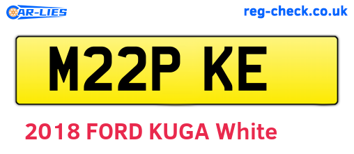 M22PKE are the vehicle registration plates.