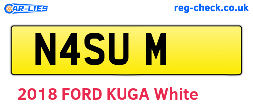 N4SUM are the vehicle registration plates.