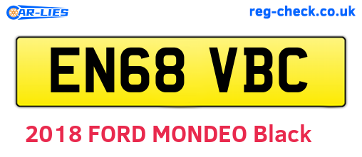 EN68VBC are the vehicle registration plates.