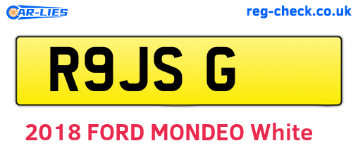 R9JSG are the vehicle registration plates.