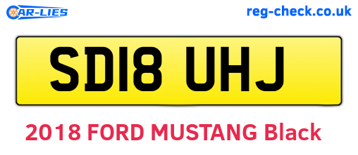 SD18UHJ are the vehicle registration plates.