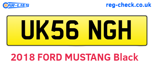 UK56NGH are the vehicle registration plates.