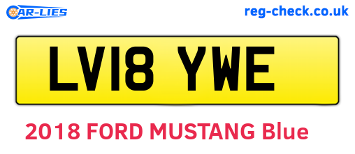 LV18YWE are the vehicle registration plates.