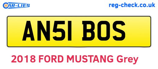 AN51BOS are the vehicle registration plates.