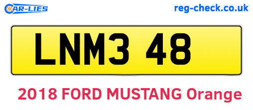 LNM348 are the vehicle registration plates.