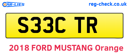 S33CTR are the vehicle registration plates.