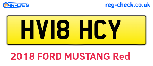 HV18HCY are the vehicle registration plates.