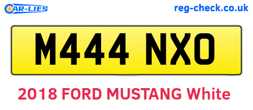M444NXO are the vehicle registration plates.