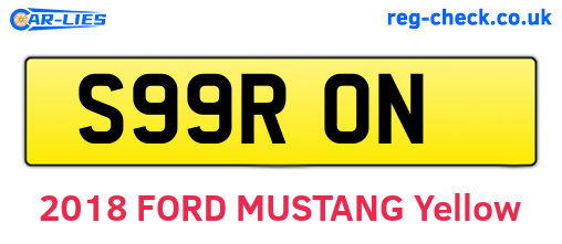 S99RON are the vehicle registration plates.